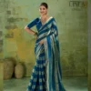 Sethnic Linea Velvet Satin Gold Patta Saree Collection Wholesale
