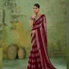 Sethnic Linea Velvet Satin Gold Patta Saree Collection Wholesale