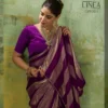 Sethnic Linea Velvet Satin Gold Patta Saree Collection Wholesale