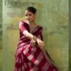 Sethnic Linea Velvet Satin Gold Patta Saree Collection Wholesale