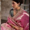 Sethnic Moora Banarasi Jacquard Silk Zarkan Hand Work Saree Collection Wholesale