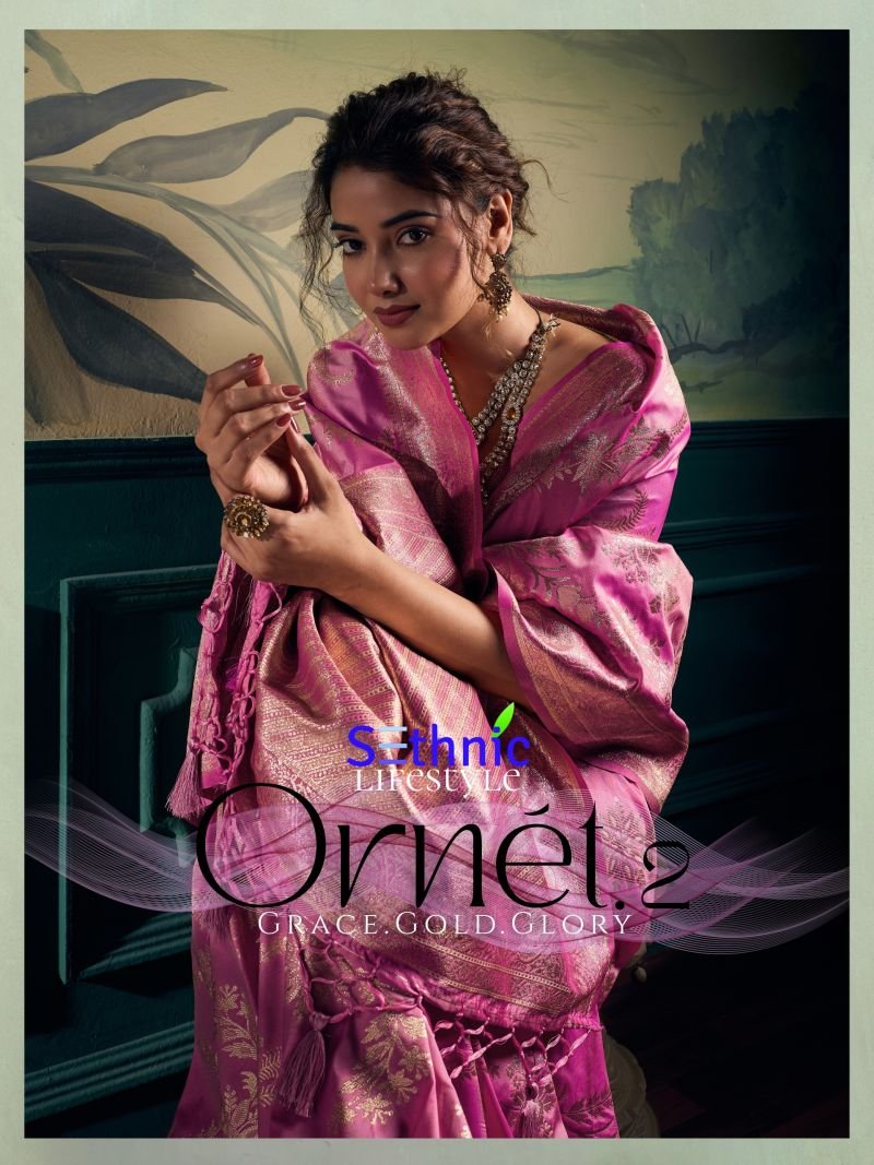 Sethnic Ornet Vol 2 Two Tone Banarasi Silk Zari Saree Collection Wholesale