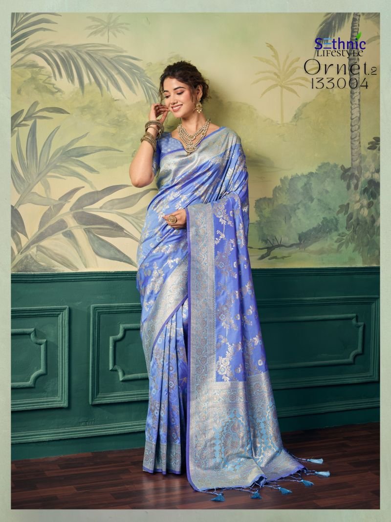 Stylish Sethnic Ornet Vol 2 Two Tone Banarasi Silk Zari Saree Collection Wholesale 2026