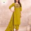 Latest Shodashe Kesar Ajrakh Cotton Thread worked Kurti With Bottom Dupatta Collection Wholesale 2026