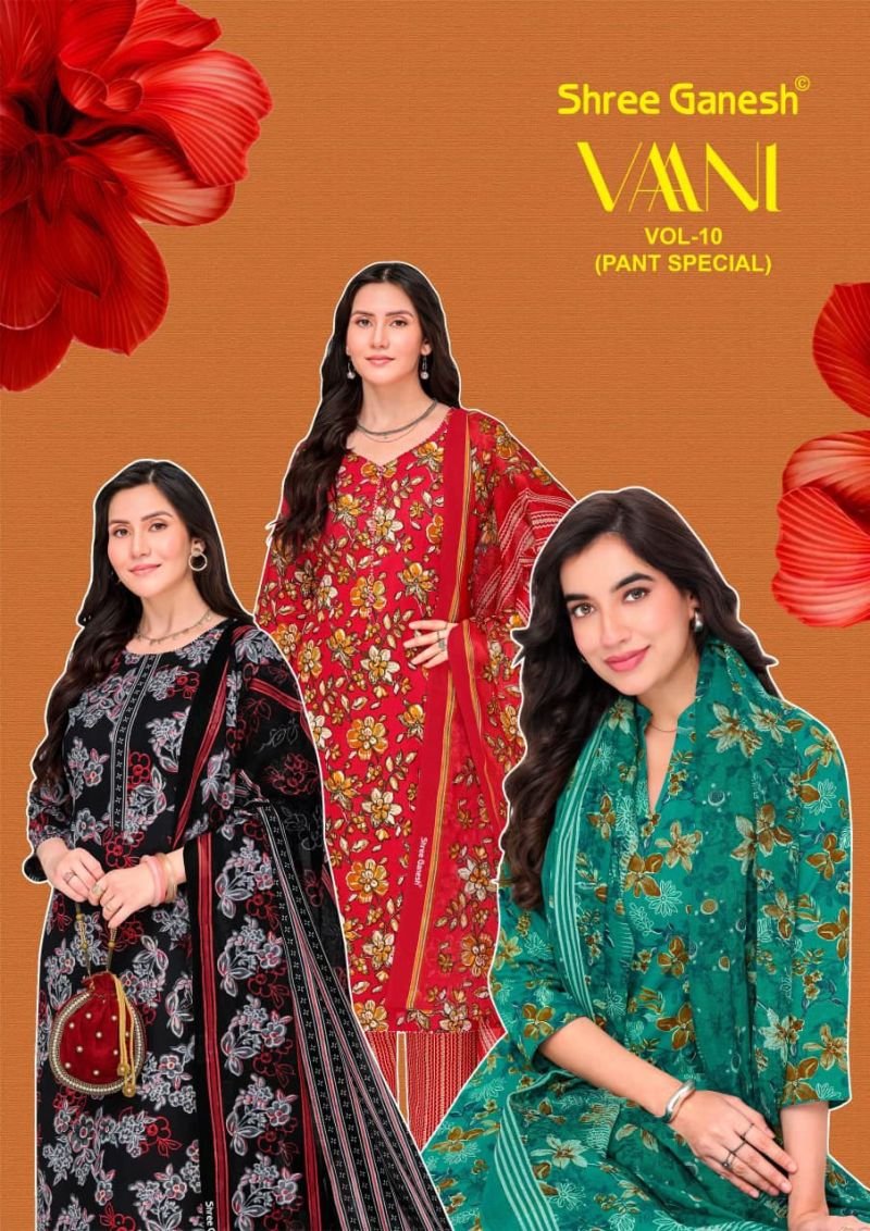 Shree Ganesh Vaani Vol 10 Cotton Printed Dress Material Wholesale