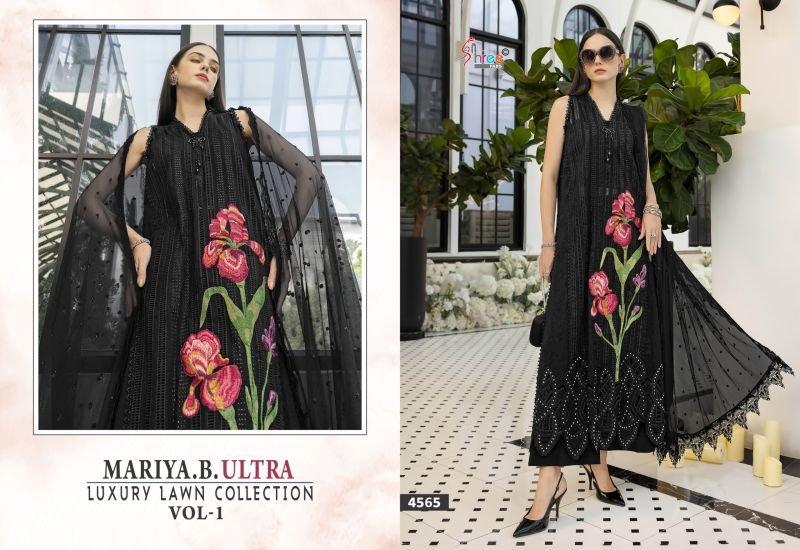 Stylish Shree Mariya B Ultra Luxury Lawn Collection Vol 1 Cotton Dupatta Cotton Embroidered Salwar Kameez Wholesale 2026
