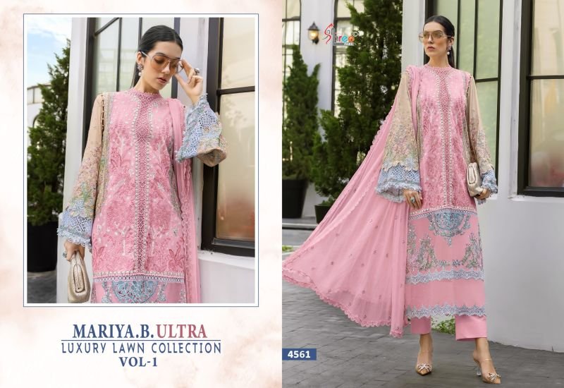 Buy Shree Mariya B Ultra Luxury Lawn Collection Vol 1 Kota Doriya Dupatta Cotton Embroidered Salwar Kameez Wholesale 2026