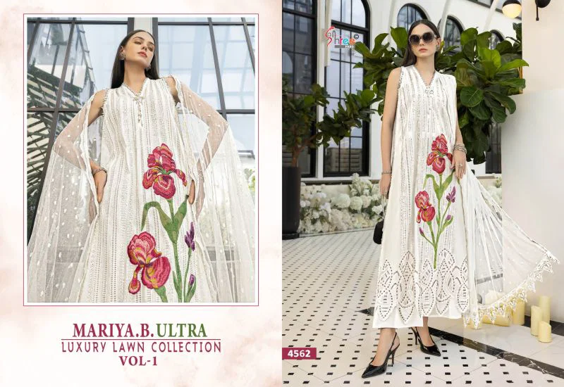 Buy Shree Mariya B Ultra Luxury Lawn Collection Vol 1 Kota Doriya Dupatta Cotton Embroidered Salwar Kameez Wholesale 2026