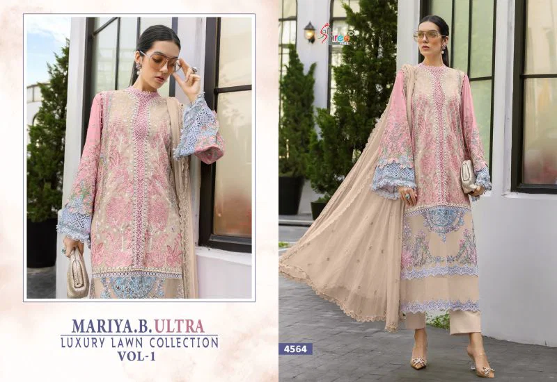 Buy Shree Mariya B Ultra Luxury Lawn Collection Vol 1 Kota Doriya Dupatta Cotton Embroidered Salwar Kameez Wholesale 2026