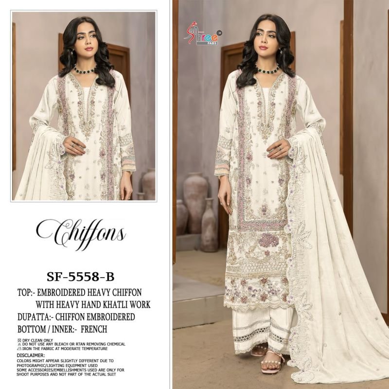 Buy Shree Sf 5558 A To D Chiffon Embroidered Salwar Kameez Collection Wholesale 2026