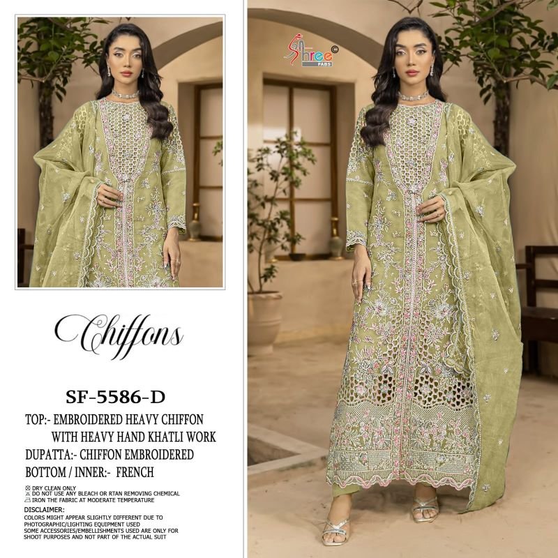 Beautiful Shree Sf 5586 A To D Chiffon Embroidered Salwar Kameez Collection Wholesale 2026
