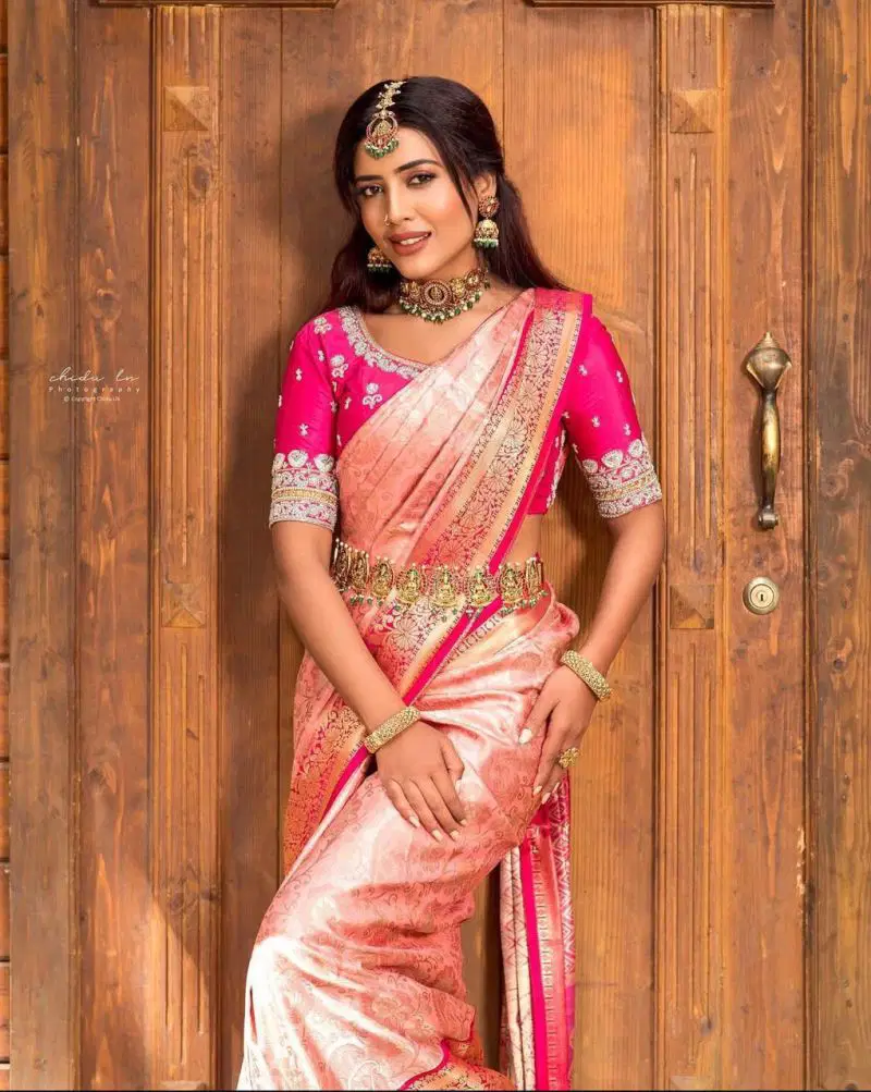 Soft Silk 6084 Lichi Silk Jacquard Work Saree Collection Wholesale