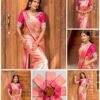 Soft Silk 6084 Lichi Silk Jacquard Work Saree Collection Wholesale