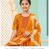 Vakti 10158 Capsule Printed Kids Wear Kurti With Pant Dupatta Wholesale