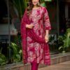 Beautiful Vaniska Fiona Vertican Discharge Foil Primnted Kurti With Bottom Dupatta Wholesale 2026