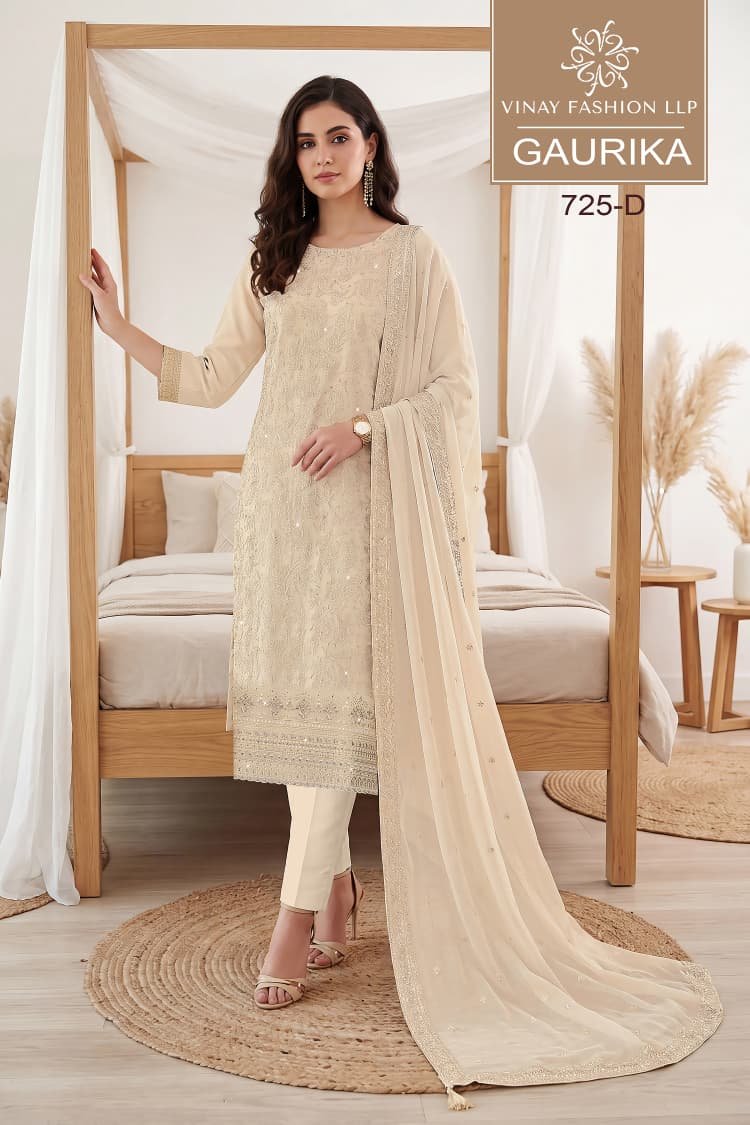 Vinay Kuleesh Gaurika Georgette Thread Embroidered Salwar Kameez Wholesale