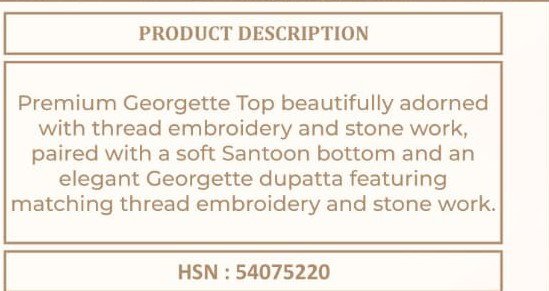 Vinay Kuleesh Gaurika Georgette Thread Embroidered Salwar Kameez Wholesale