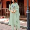 Stylish Wooglee Sanskriti Rayon Handwork Kurti With Bottom Dupatta Wholesale 2026