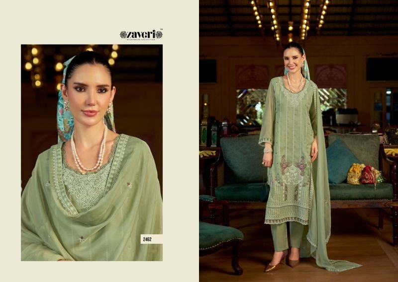 Latest Zaveri Almirah Vol 2 Organza Embroidered Salwar Kameez Collection Wholesale 2026