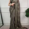 WMN 7081 Soft satin silk With Printed Work Saree Wholesale Supplier