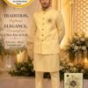 Beautiful Lekha Mald 20 Lilen With Fusing Wedding Wear Kurta Pajama With Koti Wholesale 2026