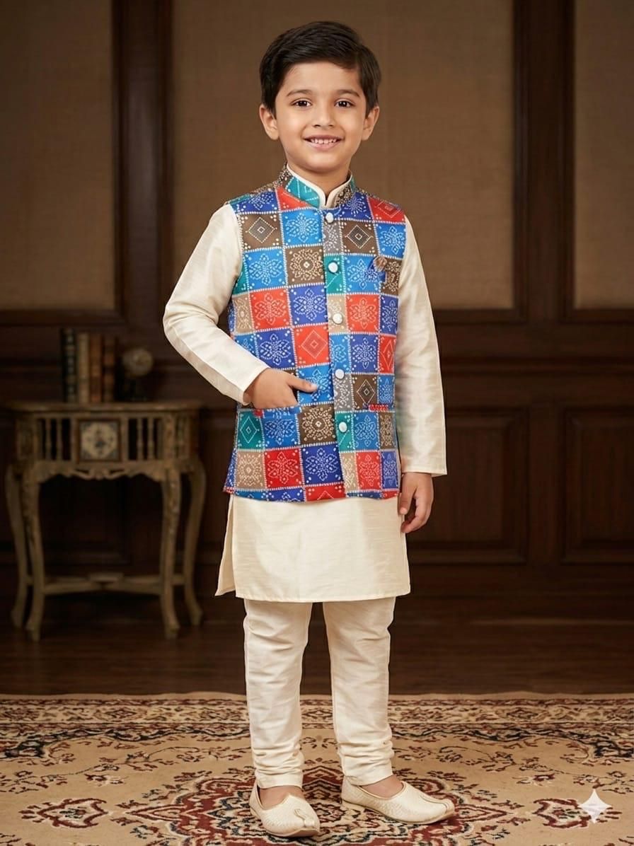 Stylish Lekha Sal 42 Kurta Koti Pajama Father Son Combo Wholesale 2026