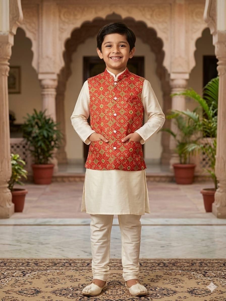 Stylish Lekha Sal 42 Kurta Koti Pajama Father Son Combo Wholesale 2026