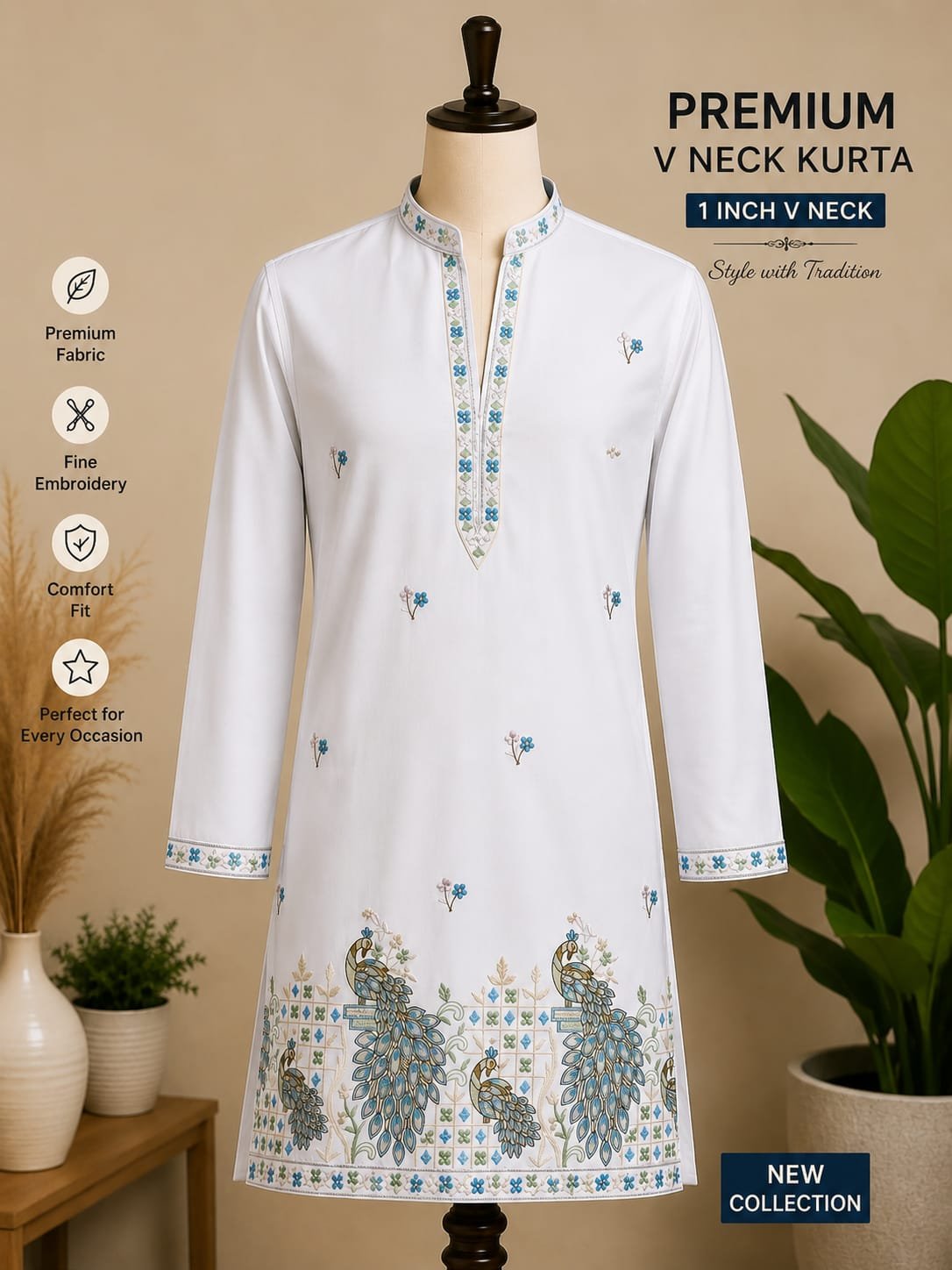 Launching Lekha Mald 22 Mexican Cotton Embroidery Work Kurta Wholesale 2026