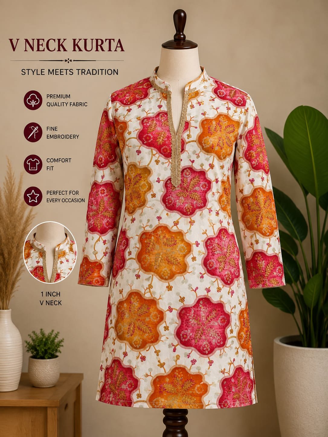 Launching Lekha Mald 22 Mexican Cotton Embroidery Work Kurta Wholesale 2026