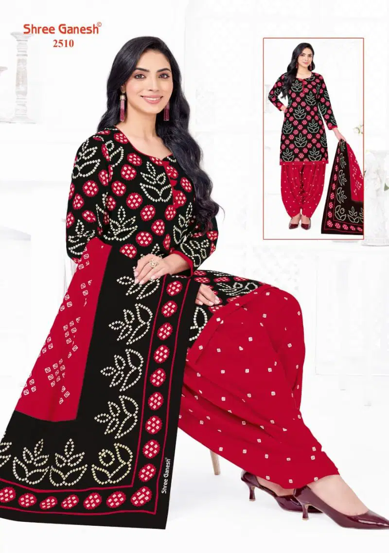 Shree Ganesh Bandhani Vol 5 Cotton Printed Dress Material Wholesale
