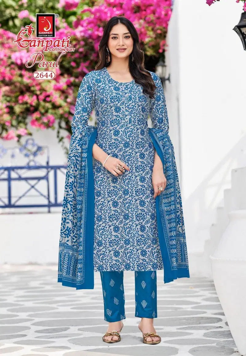 Ganpati Parul Vol 15 Readymade Cotton Kurti Set Wholesale