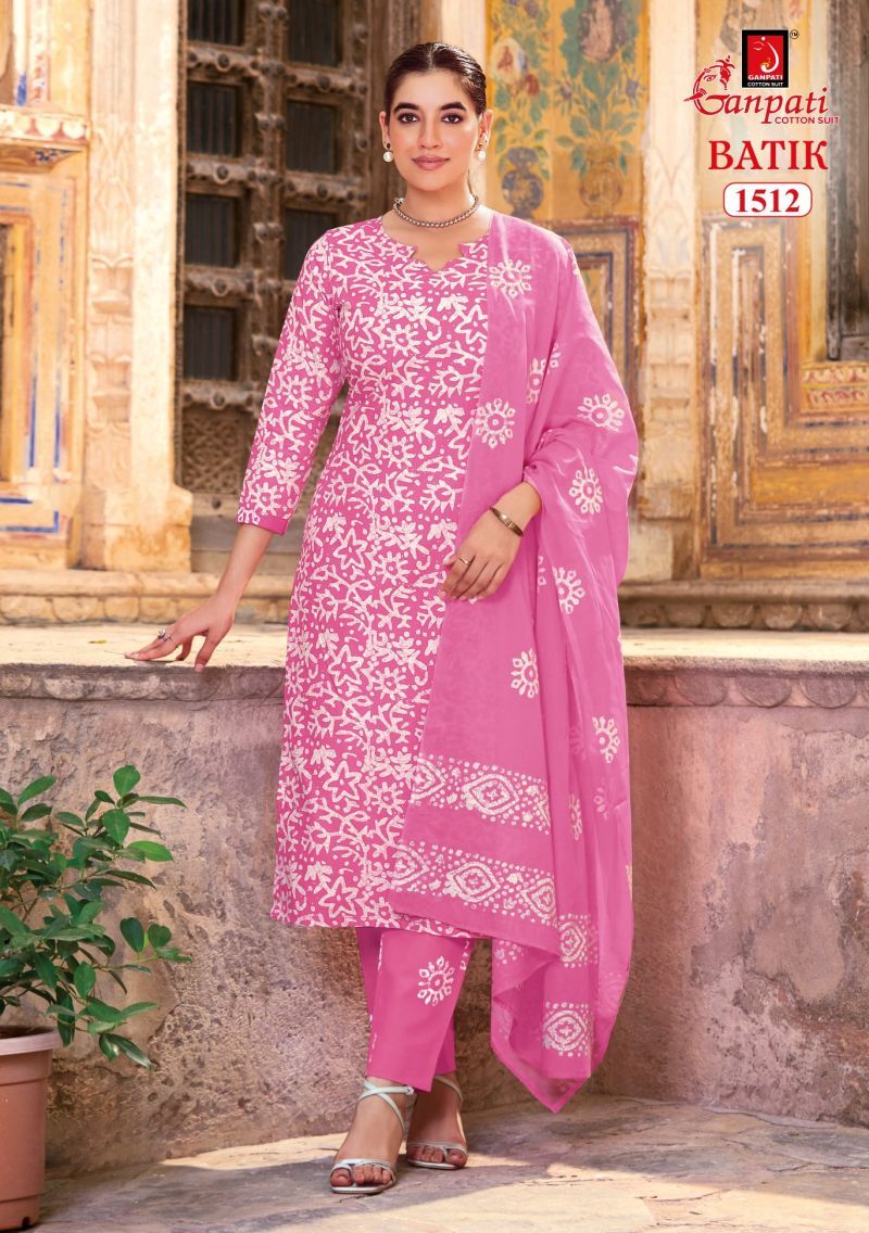Stylish Ganpati Batik Vol 15 Readymade Cotton Kurti Pant With Dupatta Wholesale 2026