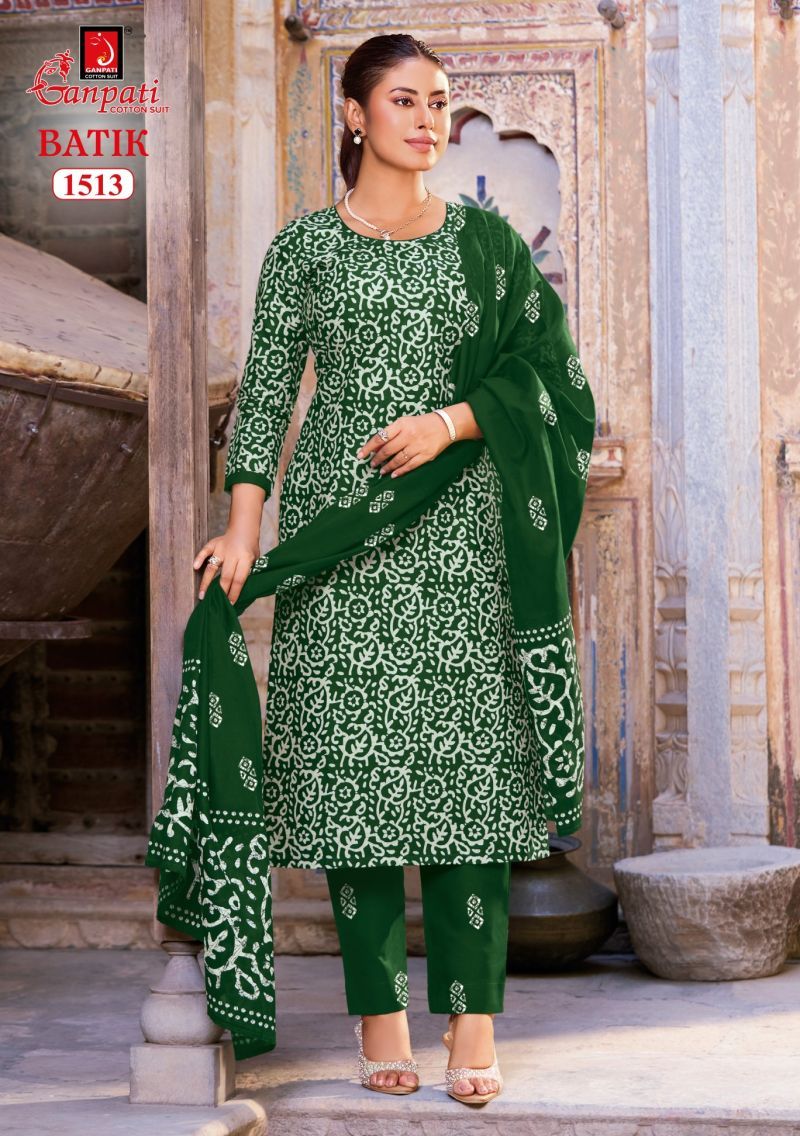 Stylish Ganpati Batik Vol 15 Readymade Cotton Kurti Pant With Dupatta Wholesale 2026