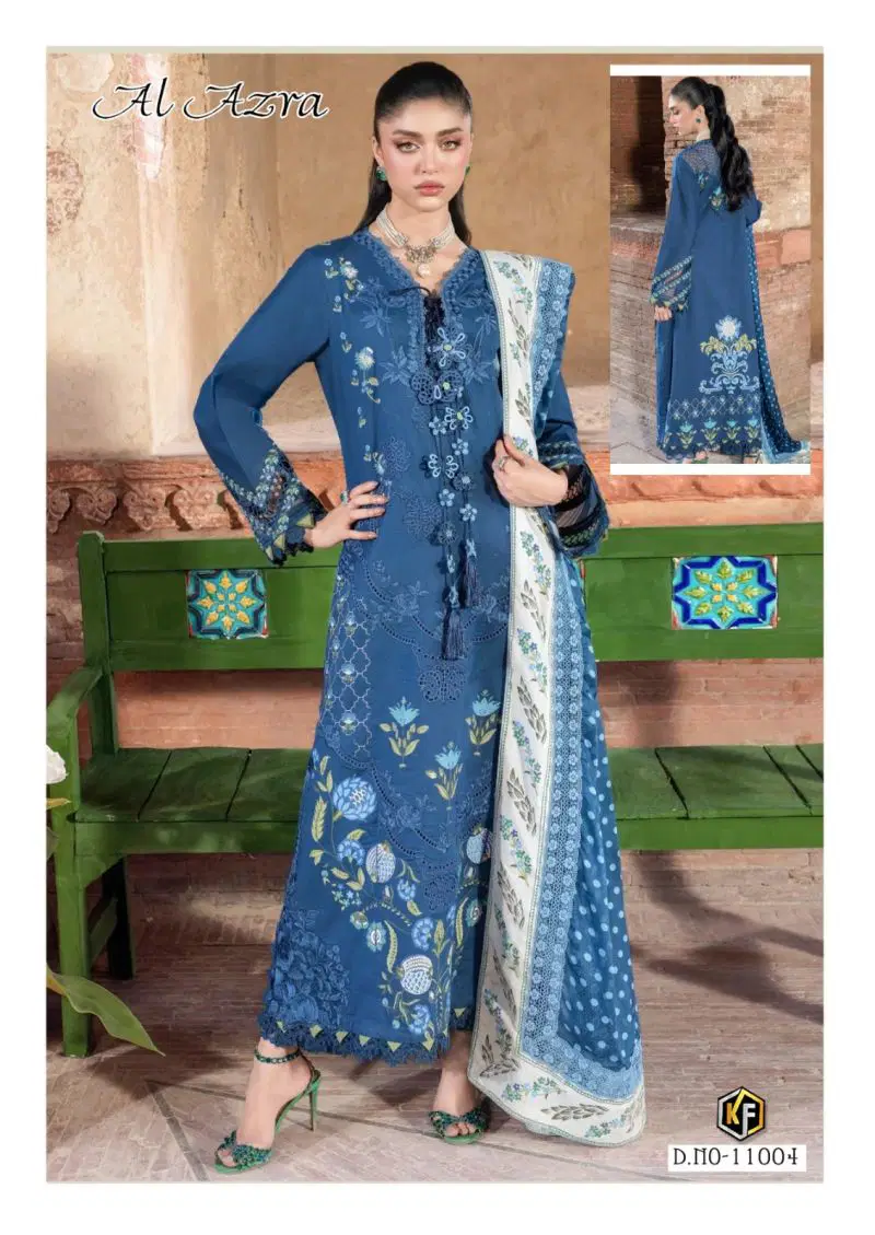 Keval Al Azra Vol 11 Lawn Cotton Karachi Dress Material Wholesale