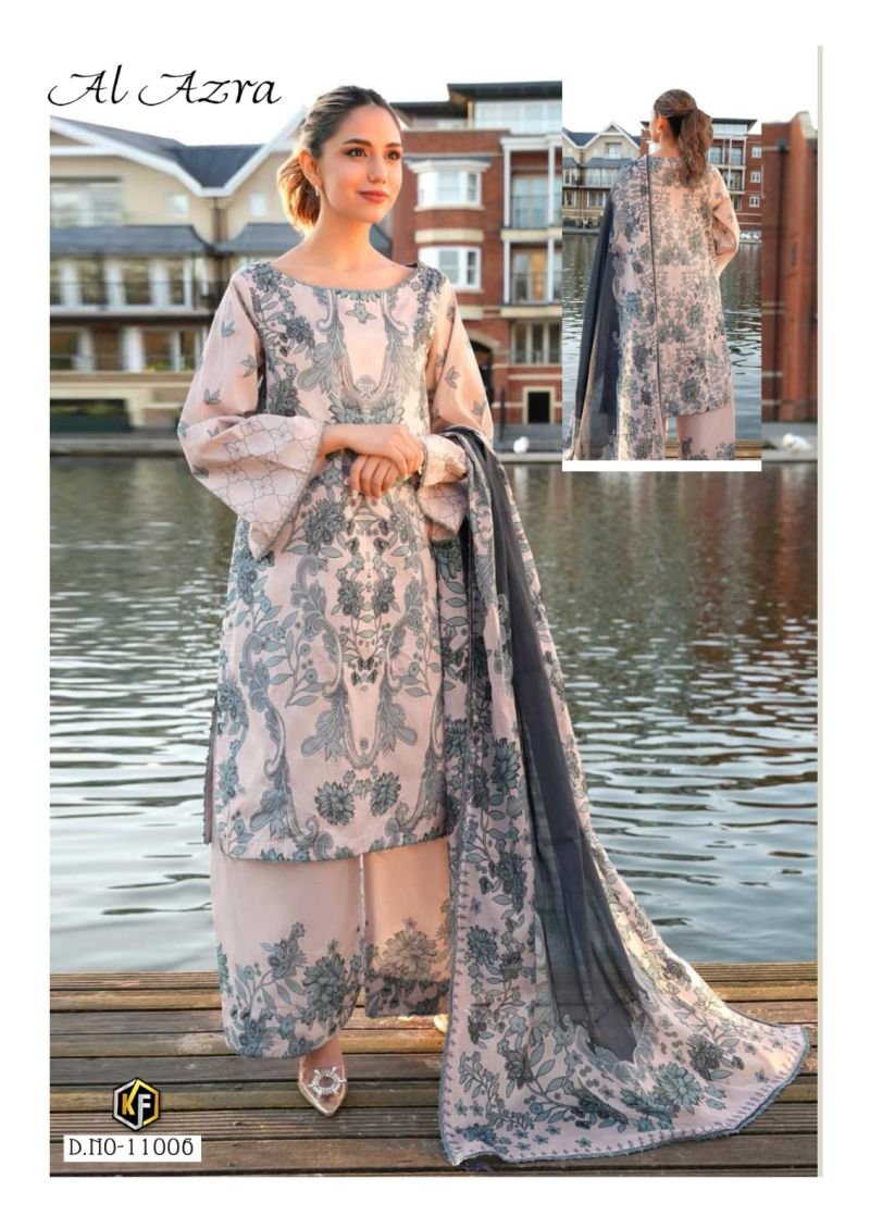 Keval Al Azra Vol 11 Lawn Cotton Karachi Dress Material Wholesale