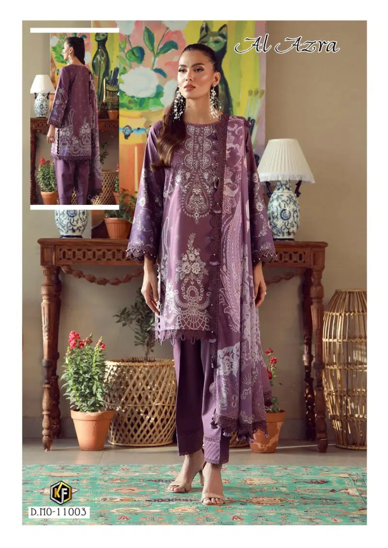 Keval Al Azra Vol 11 Lawn Cotton Karachi Dress Material Wholesale