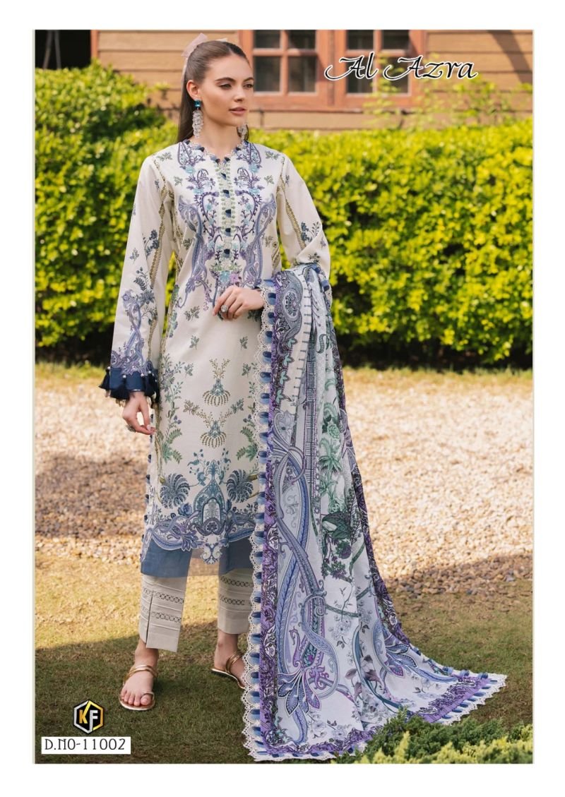 Keval Al Azra Vol 11 Lawn Cotton Karachi Dress Material Wholesale