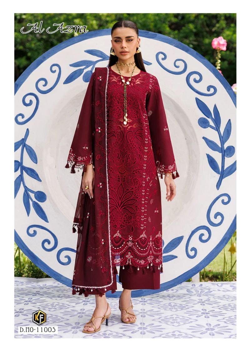 Keval Al Azra Vol 11 Lawn Cotton Karachi Dress Material Wholesale