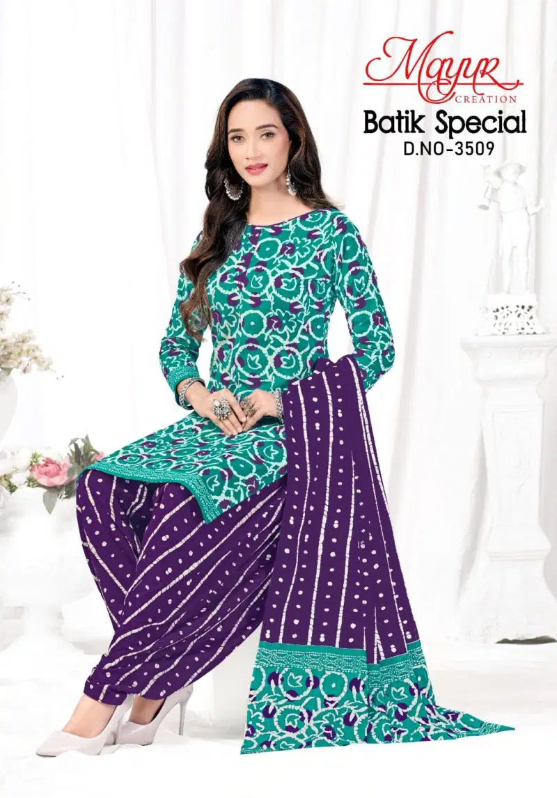 Mayur Batik Vol 35 Pure Cotton Printed Fancy Dress Material Wholesale