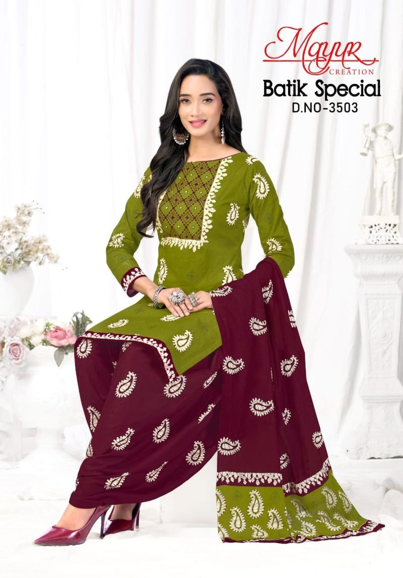 Mayur Batik Vol 35 Pure Cotton Printed Fancy Dress Material Wholesale