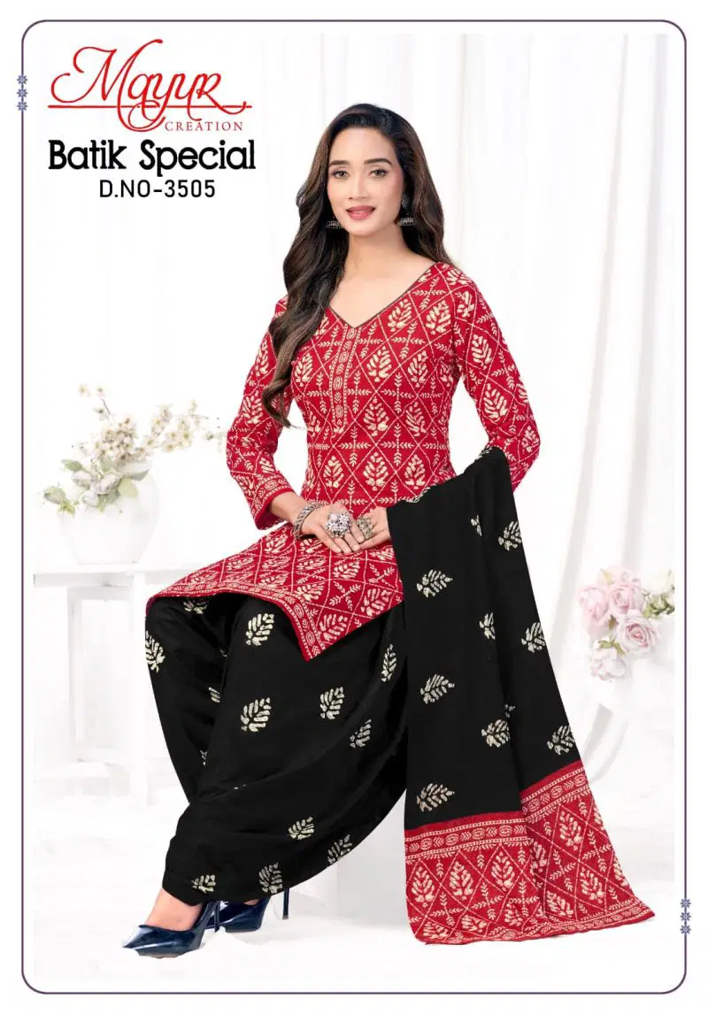 Mayur Batik Vol 35 Pure Cotton Printed Fancy Dress Material Wholesale