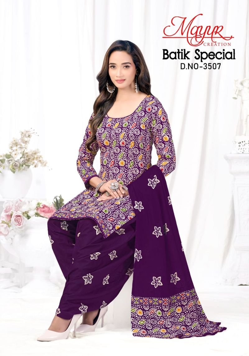 Mayur Batik Vol 35 Pure Cotton Printed Fancy Dress Material Wholesale