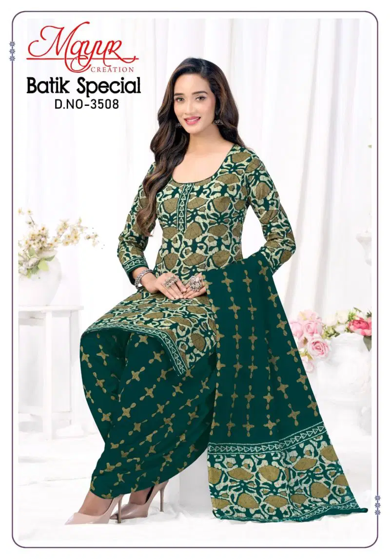 Mayur Batik Vol 35 Pure Cotton Printed Fancy Dress Material Wholesale