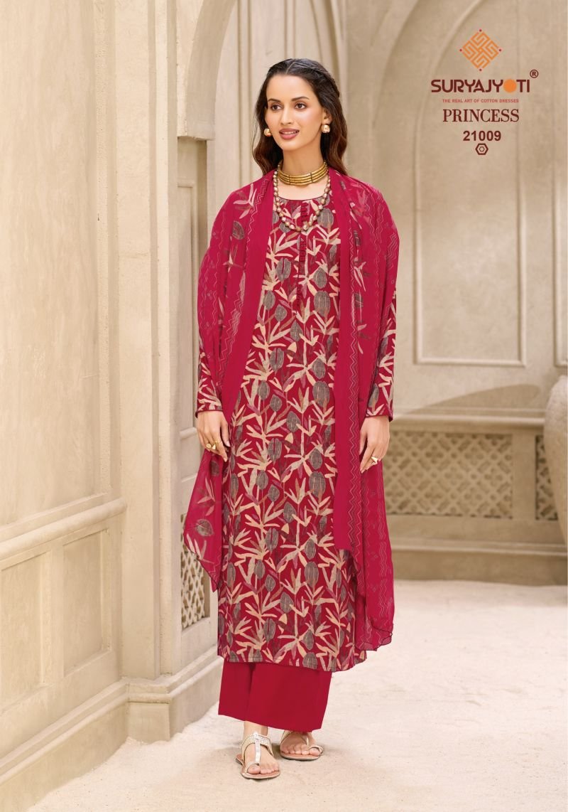 Suryajyoti Princess Vol 21 Rayon Printed Dress Material Wholesale