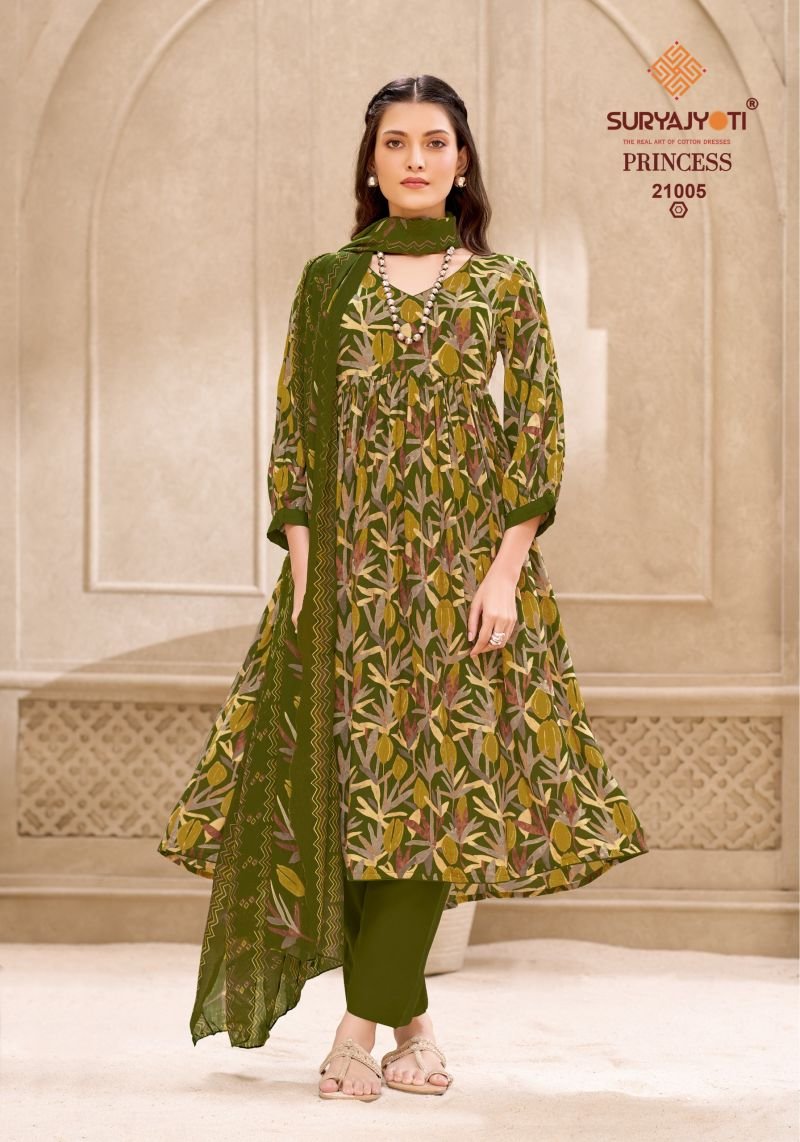 Suryajyoti Princess Vol 21 Rayon Printed Dress Material Wholesale