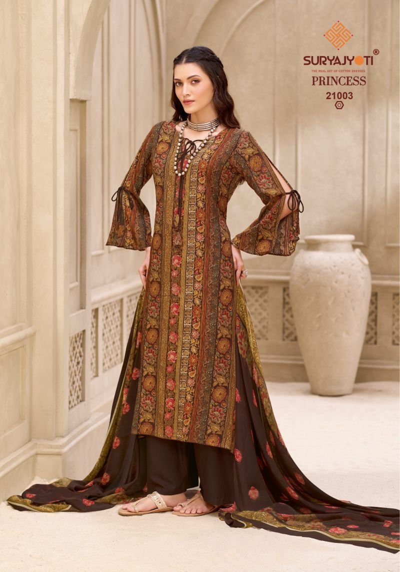 Suryajyoti Princess Vol 21 Rayon Printed Dress Material Wholesale