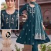 Buy Kalki Vol 2 Roman Silk Plain Dori Sequence Worked Kurti Set Wholesale 2026