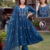 Buy Kalki Vol 2 Roman Silk Plain Dori Sequence Worked Kurti Set Wholesale 2026