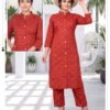 Stylish Saanje Vol 10 Dhabu Cotton Printed Kurti With Bottom Collection Wholesale 2026