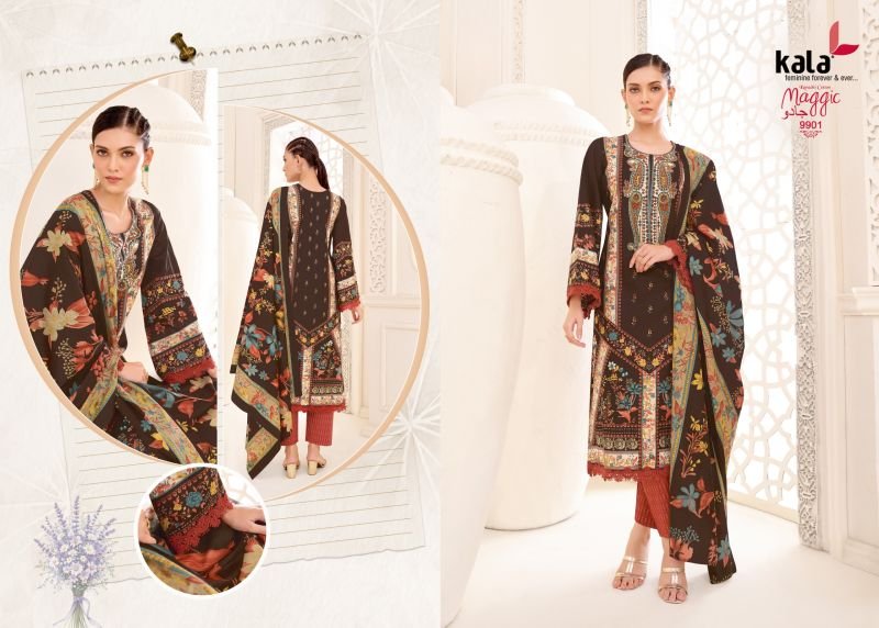 Stylish Kala Maggic Vol 25 Readymade Cotton Karachi Kurti Pant With Dupatta Wholesale 2026